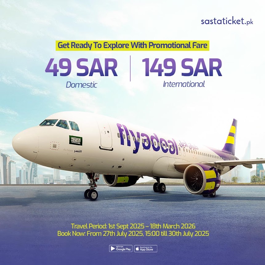 flyadeal Airlines tickets - from 49 SAR Domestic | 149 SAR International
flyadeal Airlines tickets - from 49 SAR Domestic | 149 SAR International